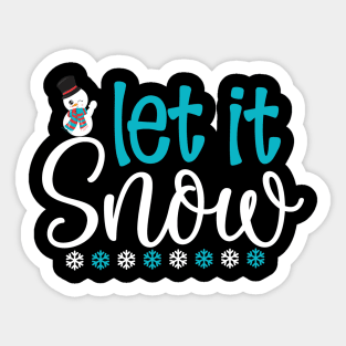 Let It Snow Sticker